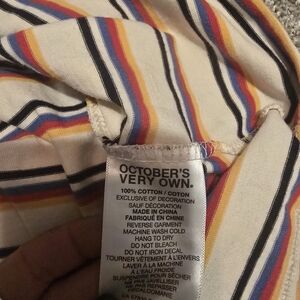 OVO Multicolor Striped Short Sleeve Tee